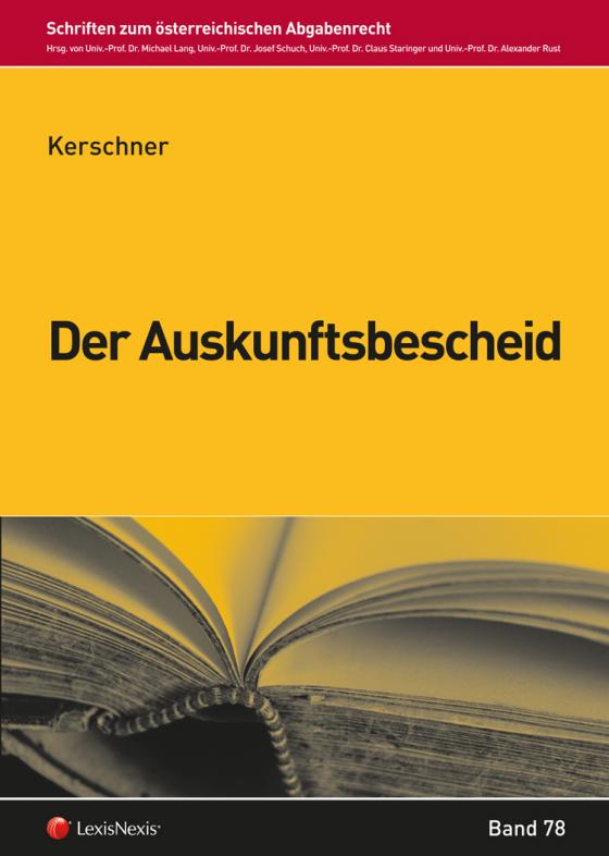 Cover-Bild Der Auskunftsbescheid