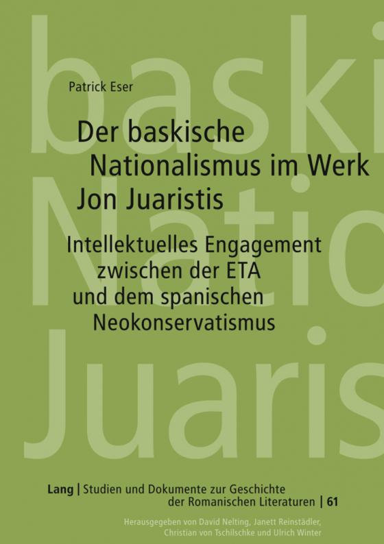 Cover-Bild Der baskische Nationalismus im Werk Jon Juaristis