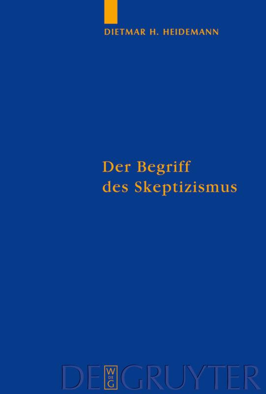 Cover-Bild Der Begriff des Skeptizismus