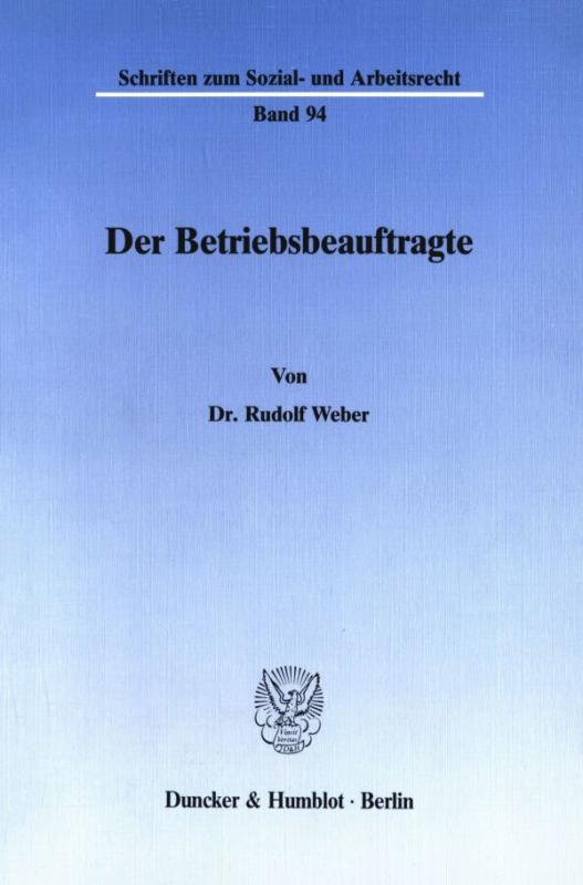 Cover-Bild Der Betriebsbeauftragte.