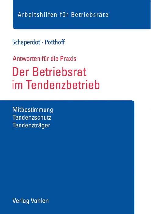 Cover-Bild Der Betriebsrat im Tendenzbetrieb