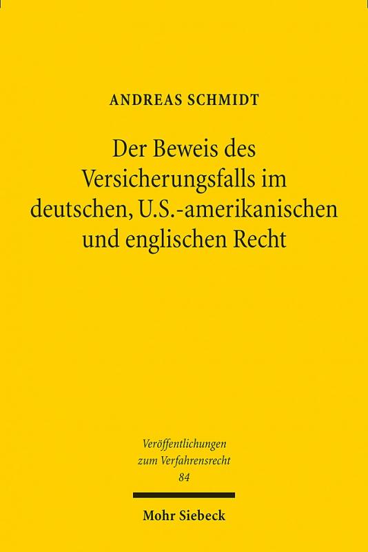 Cover-Bild Der Beweis des Versicherungsfalls im deutschen, U.S.-amerikanischen und englischen Recht