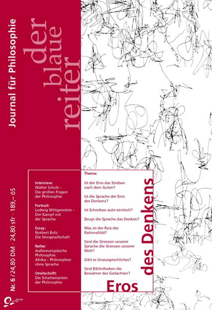 Cover-Bild Der Blaue Reiter. Journal für Philosophie / Eros des Denkens
