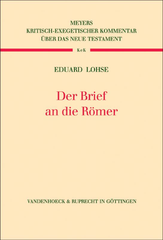 Cover-Bild Der Brief an die Römer