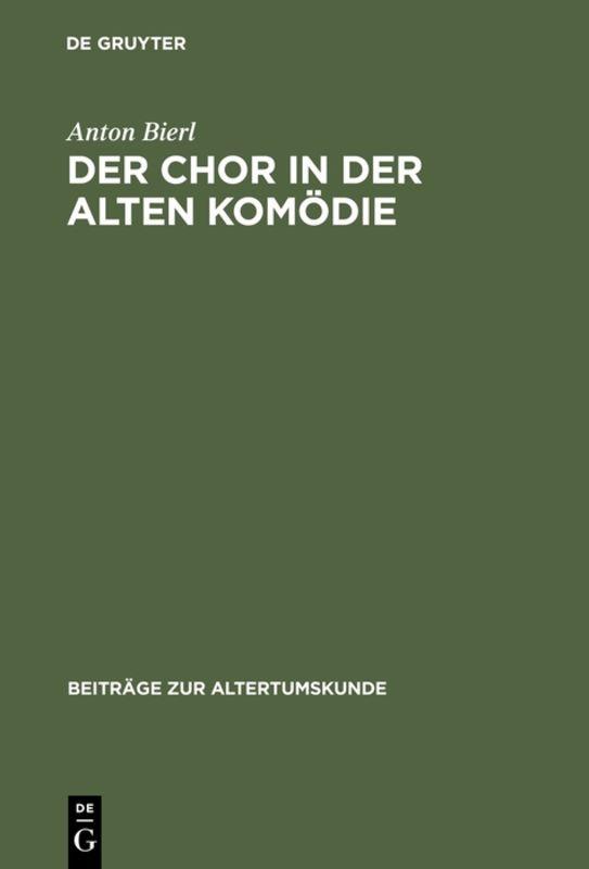 Cover-Bild Der Chor in der Alten Komödie