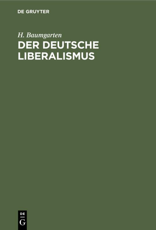 Cover-Bild Der deutsche Liberalismus