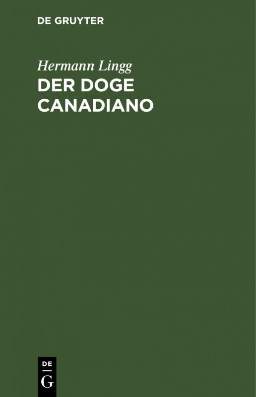 Cover-Bild Der Doge Canadiano