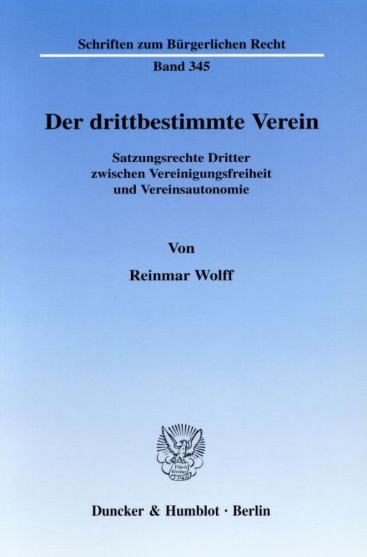 Cover-Bild Der drittbestimmte Verein.