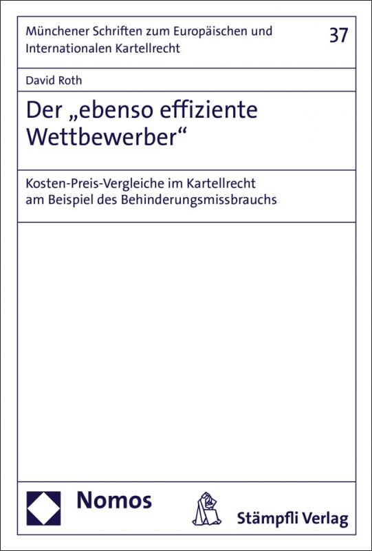 Cover-Bild Der "ebenso effiziente Wettbewerber"