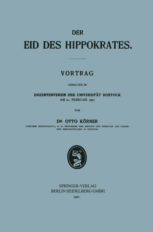 Cover-Bild Der Eid des Hippokrates