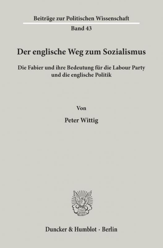 Cover-Bild Der englische Weg zum Sozialismus.