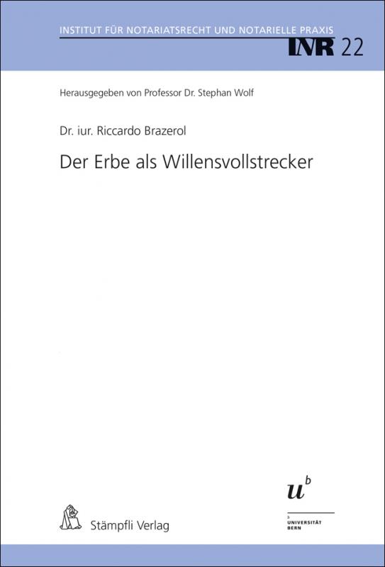 Cover-Bild Der Erbe als Willensvollstrecker