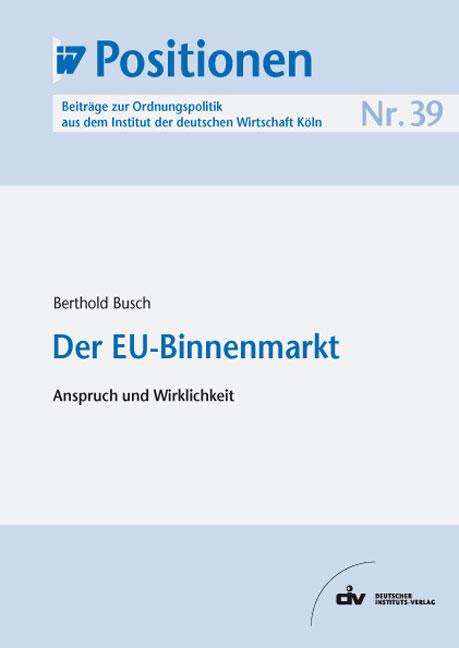Cover-Bild Der EU-Binnenmarkt