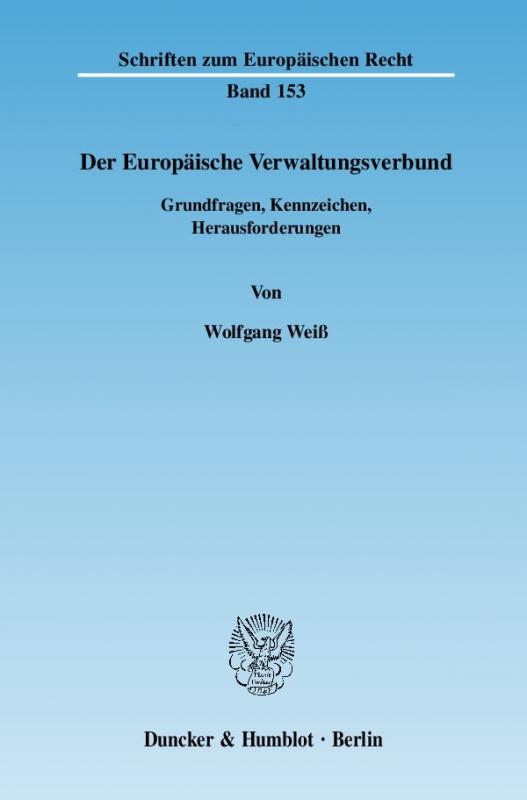 Cover-Bild Der Europäische Verwaltungsverbund.