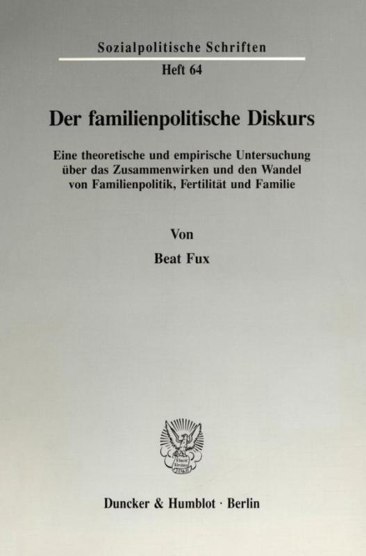 Cover-Bild Der familienpolitische Diskurs.