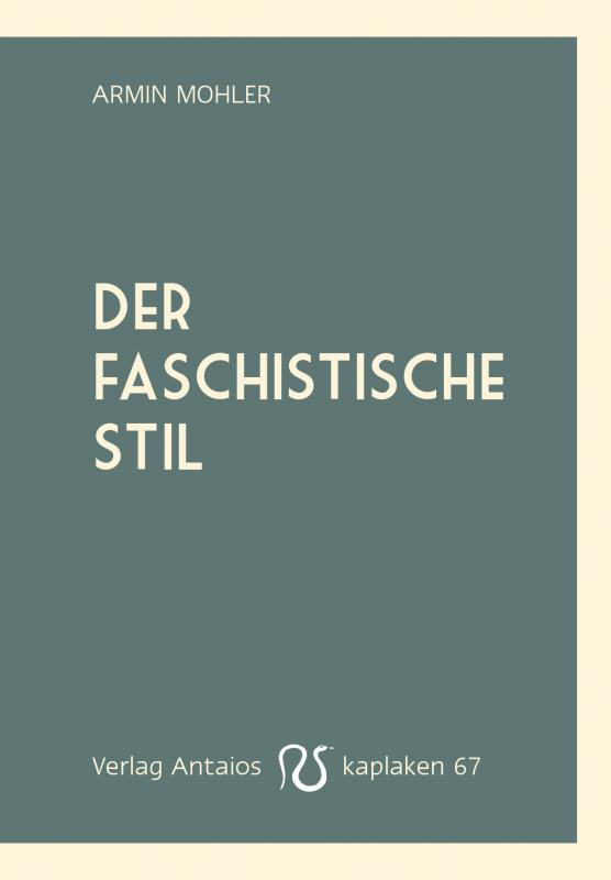 Cover-Bild Der faschistische Stil
