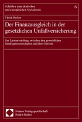 Cover-Bild Der Finanzausgleich in der gesetzlichen Unfallversicherung