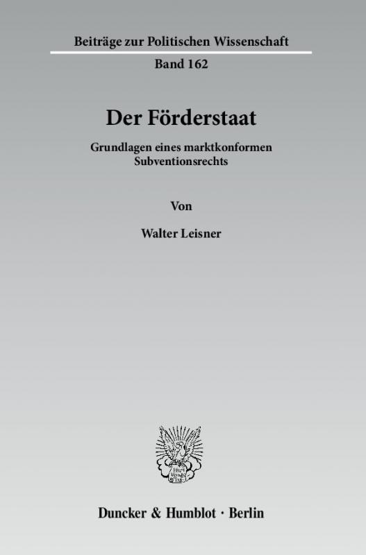 Cover-Bild Der Förderstaat.