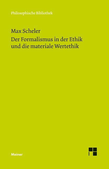 Cover-Bild Der Formalismus in der Ethik und die materiale Wertethik