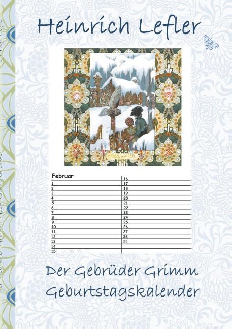 Cover-Bild Der Gebrüder Grimm Geburtstagskalender