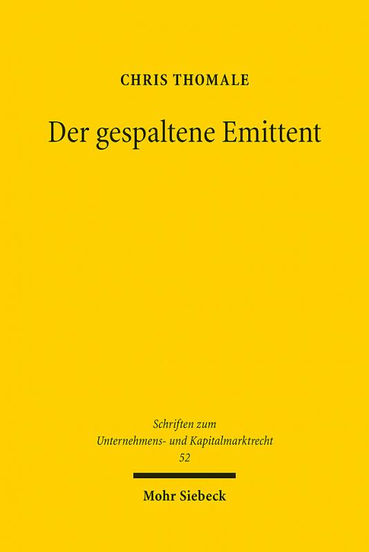 Cover-Bild Der gespaltene Emittent