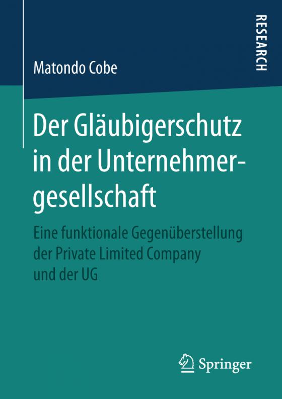 Cover-Bild Der Gläubigerschutz in der Unternehmergesellschaft