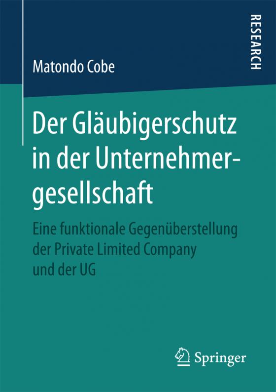 Cover-Bild Der Gläubigerschutz in der Unternehmergesellschaft
