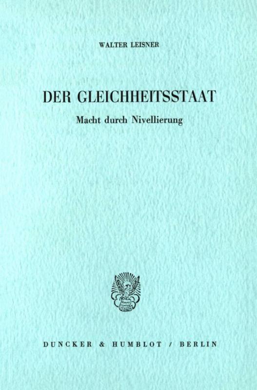 Cover-Bild Der Gleichheitsstaat.