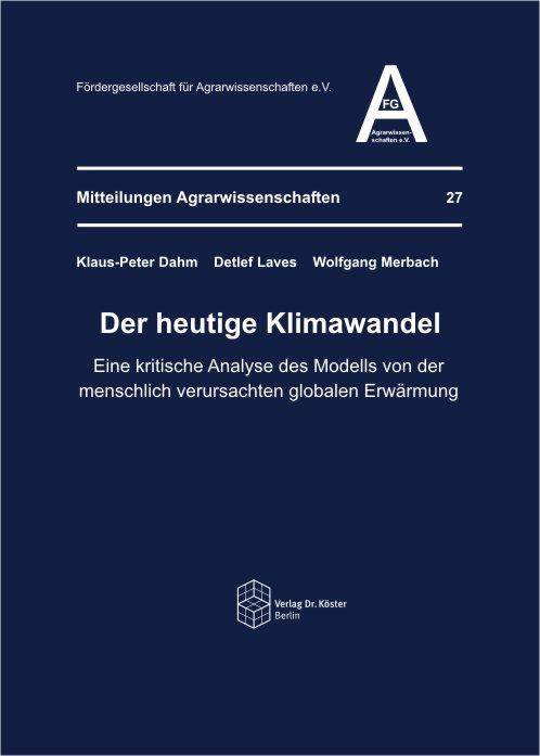 Cover-Bild Der heutige Klimawandel