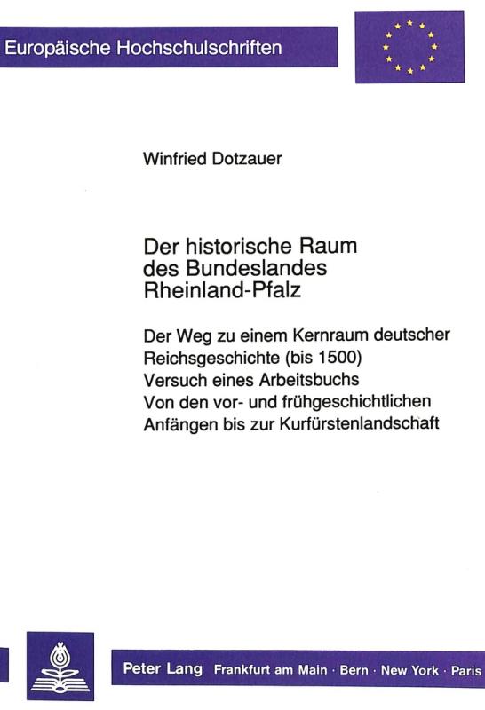 Cover-Bild Der historische Raum des Bundeslandes Rheinland-Pfalz