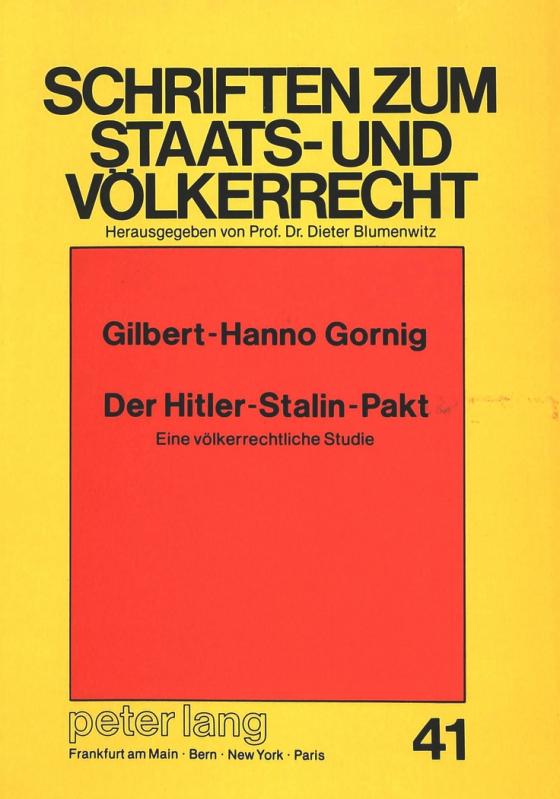 Cover-Bild Der Hitler-Stalin-Pakt