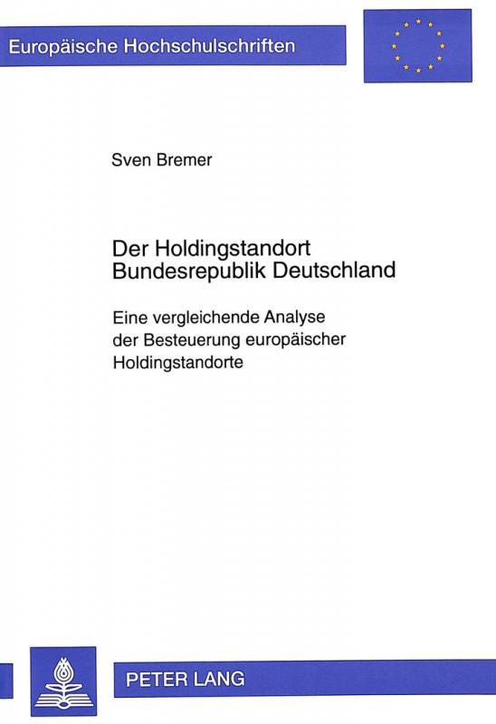 Cover-Bild Der Holdingstandort Bundesrepublik Deutschland