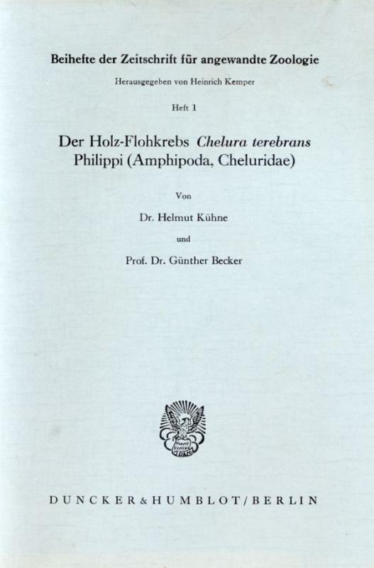 Cover-Bild Der Holz-Flohkrebs Chelura terebrans Philippi (Amphipoda, Cheluridae).