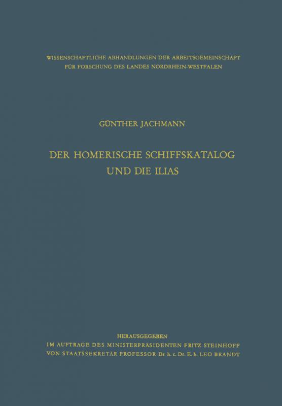 Cover-Bild Der homerische Schiffskatalog und die Ilias