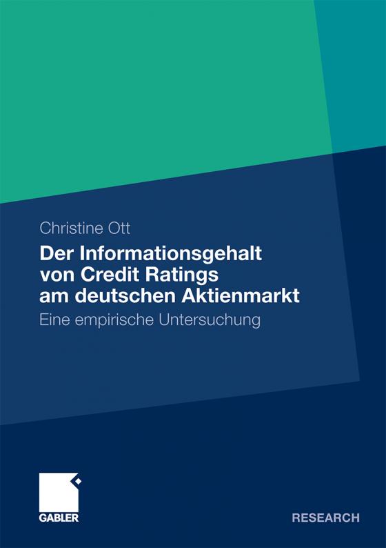 Cover-Bild Der Informationsgehalt von Credit Ratings am deutschen Aktienmarkt