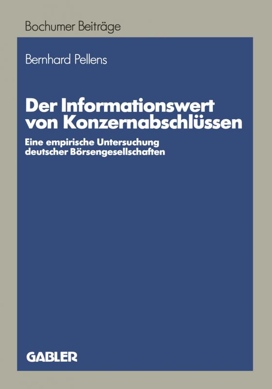 Cover-Bild Der Informationswert von Konzernabschlüssen