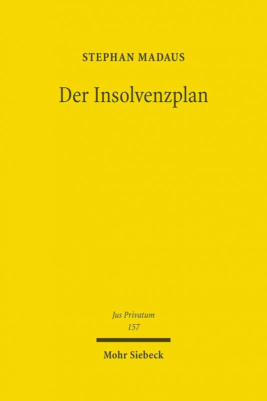 Cover-Bild Der Insolvenzplan