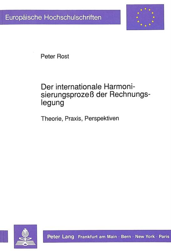 Cover-Bild Der internationale Harmonisierungsprozeß der Rechnungslegung