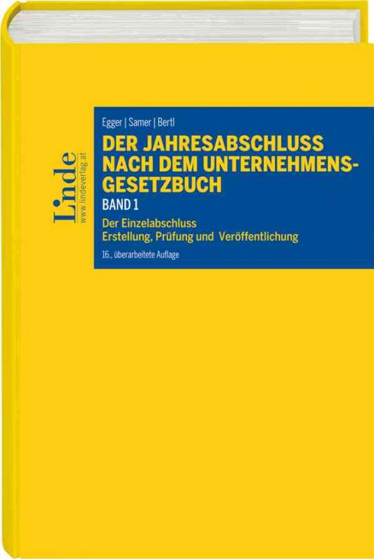 Cover-Bild Der Jahresabschluss nach dem Unternehmensgesetzbuch, Band 1