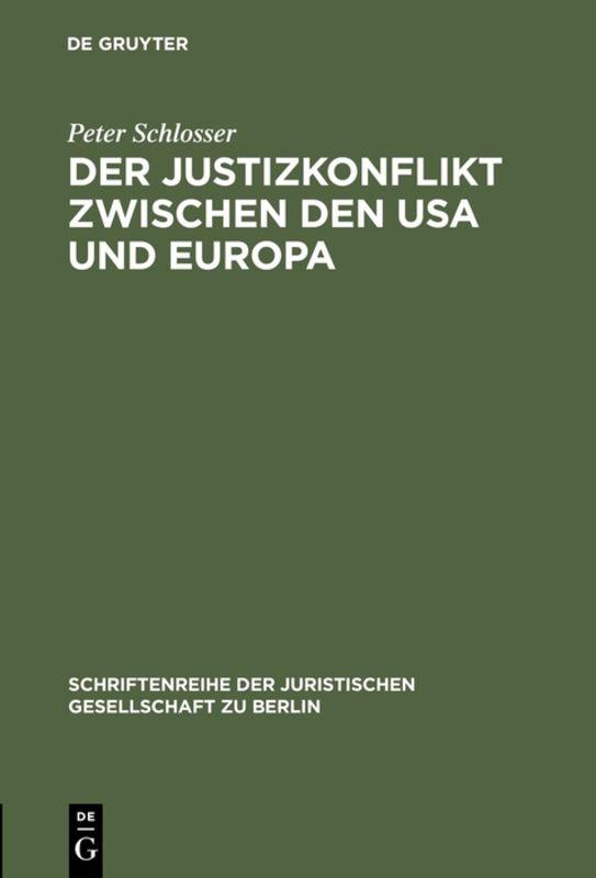 Cover-Bild Der Justizkonflikt zwischen den USA und Europa