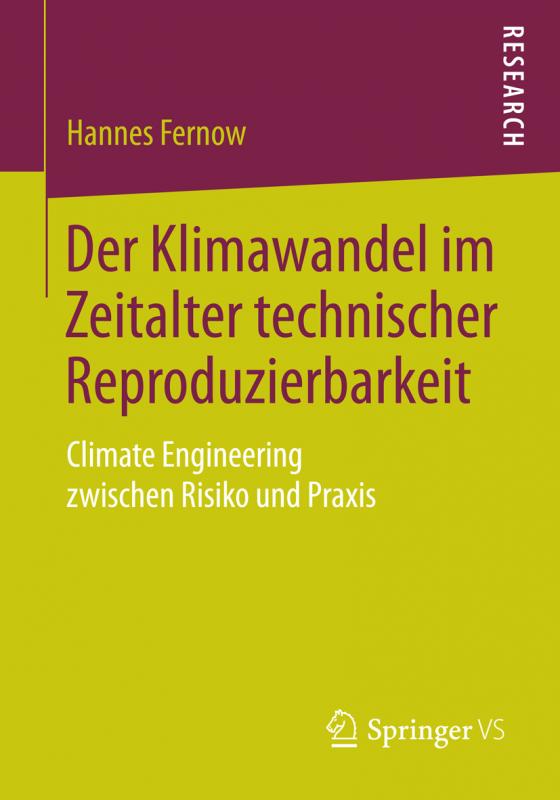 Cover-Bild Der Klimawandel im Zeitalter technischer Reproduzierbarkeit