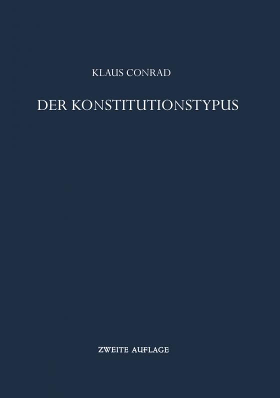 Cover-Bild Der Konstitutionstypus