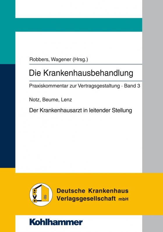 Cover-Bild Der Krankenhausarzt in leitender Stellung