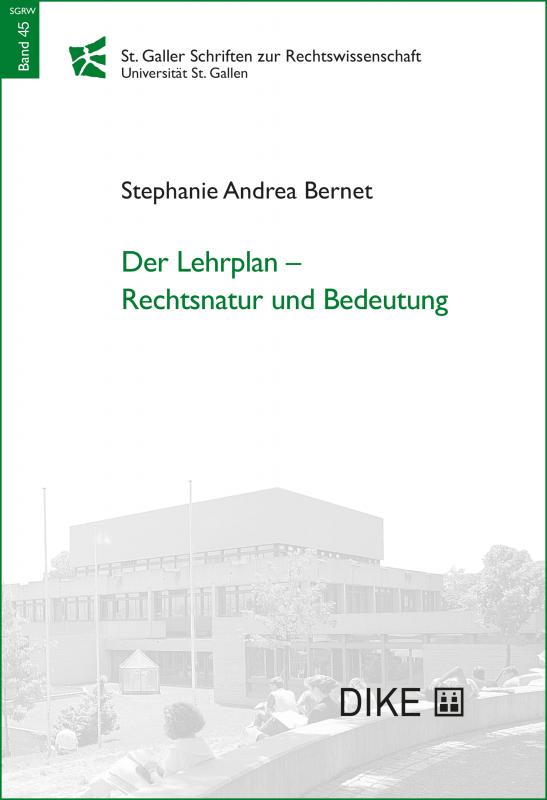 Cover-Bild Der Lehrplan Rechtsnatur und Bedeutung