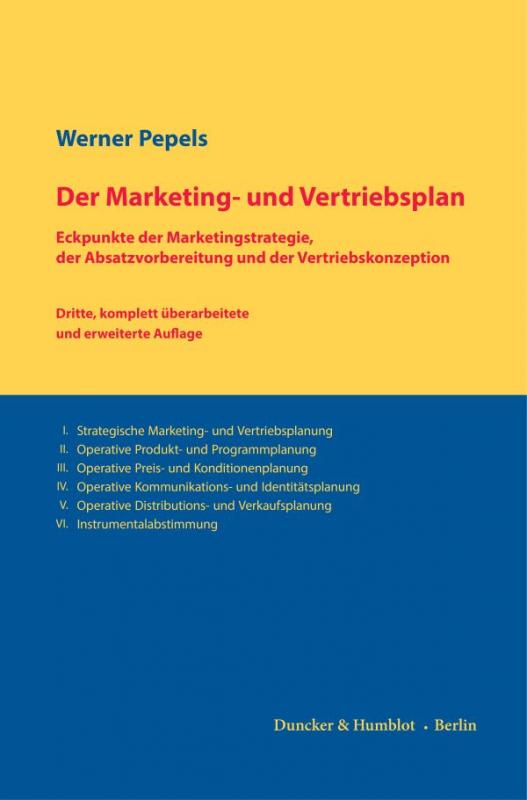 Cover-Bild Der Marketing- und Vertriebsplan.