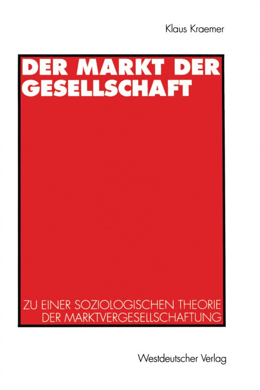 Cover-Bild Der Markt der Gesellschaft