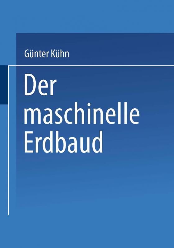 Cover-Bild Der maschinelle Erdbau