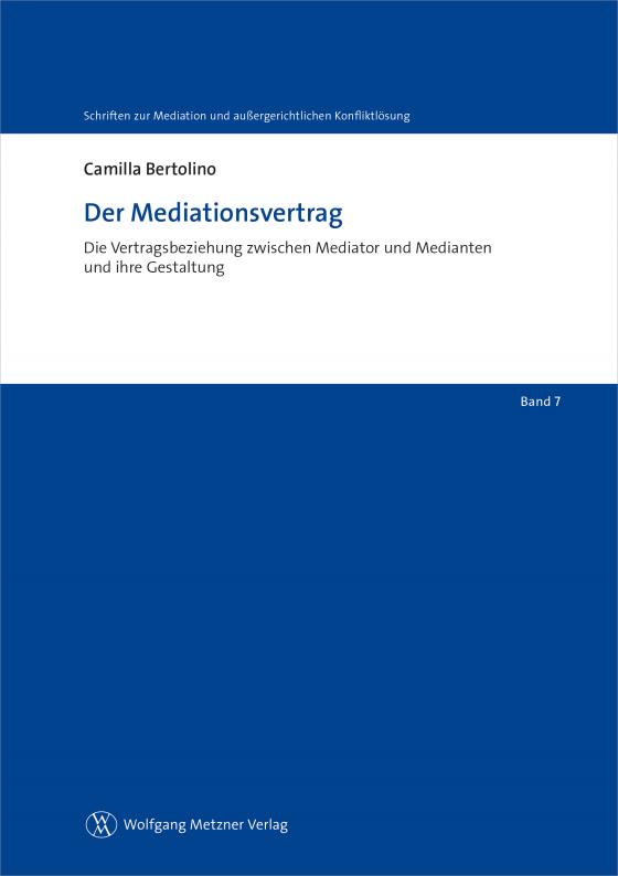 Cover-Bild Der Mediationsvertrag