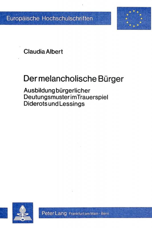 Cover-Bild Der melancholische Bürger