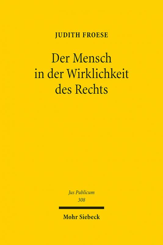 Cover-Bild Der Mensch in der Wirklichkeit des Rechts